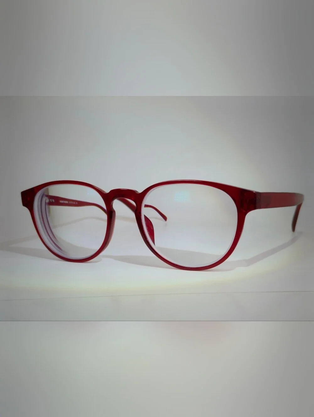 Hawthorne. Candy Apple Red Round Petite Women's Eyewear.